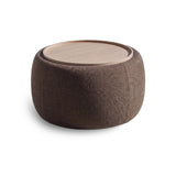 Nathalia 65cm Whitewash Coffee Table - Natural Brown - Laura James 