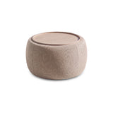 Nathalia 65cm Whitewash Coffee Table - Soft Beige - Laura James 