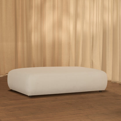 Nathalia_Large_Run_Up_Stool_Chalked_White_Boucle - Laura James