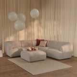 Nathalia L-Shape Sofa - Soft Beige - Laura James 