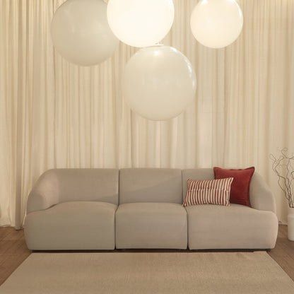 Nathalia 3-Seater Sofa - Soft Beige - Laura James 