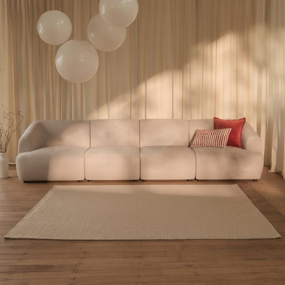Nathalia 4-Seater Sofa - Soft Beige - Laura James
