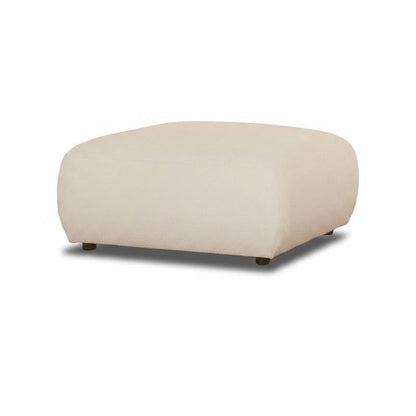Nathalia Small Run Up Stool - Chalk White Boucle - Laura James