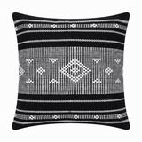 Nerja 45x45cm Cushion Cover - Noir Black - Laura James 