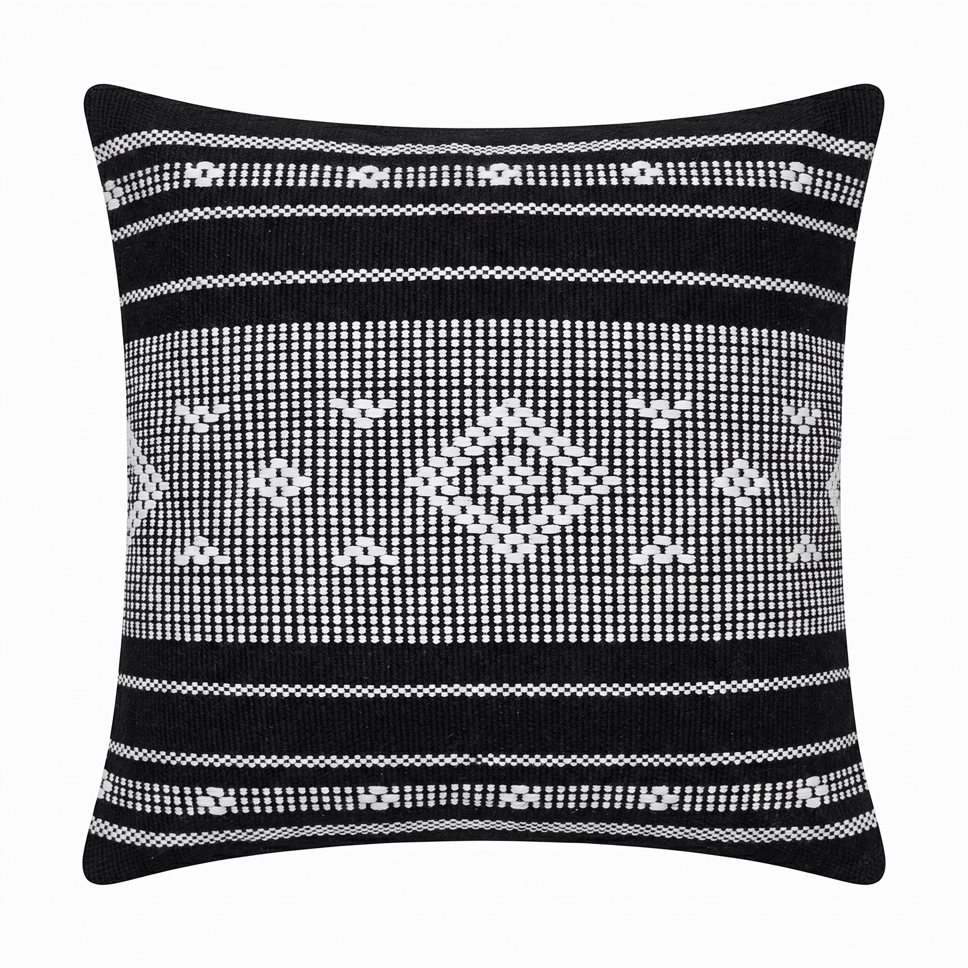 Nerja 45x45cm Cushion Cover - Noir Black - Laura James 