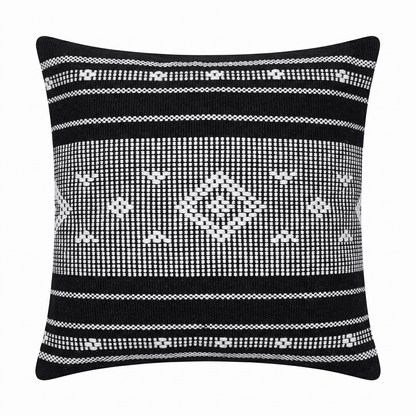 Nerja 45x45cm Cushion Cover - Noir Black - Laura James 
