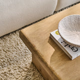 Nevaeh Rectangular Coffee Table - Chalked Mango Wood - Laura James