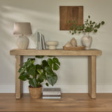 Nevaeh Chalked Mango Wood Console Table - 140cm - Laura James