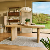 Nevaeh Chalked Mango Wood Dining Table - Laura James