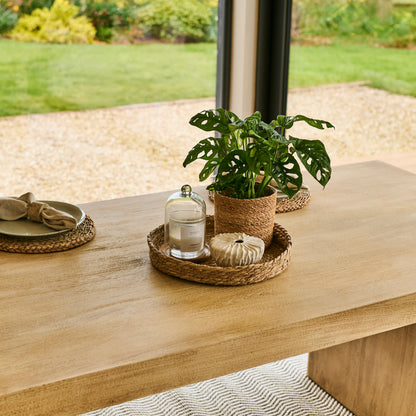 Nevaeh Chalked Mango Wood Dining Table - Laura James
