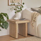 Nevaeh Side Table - Chalked Mango Wood - Laura James