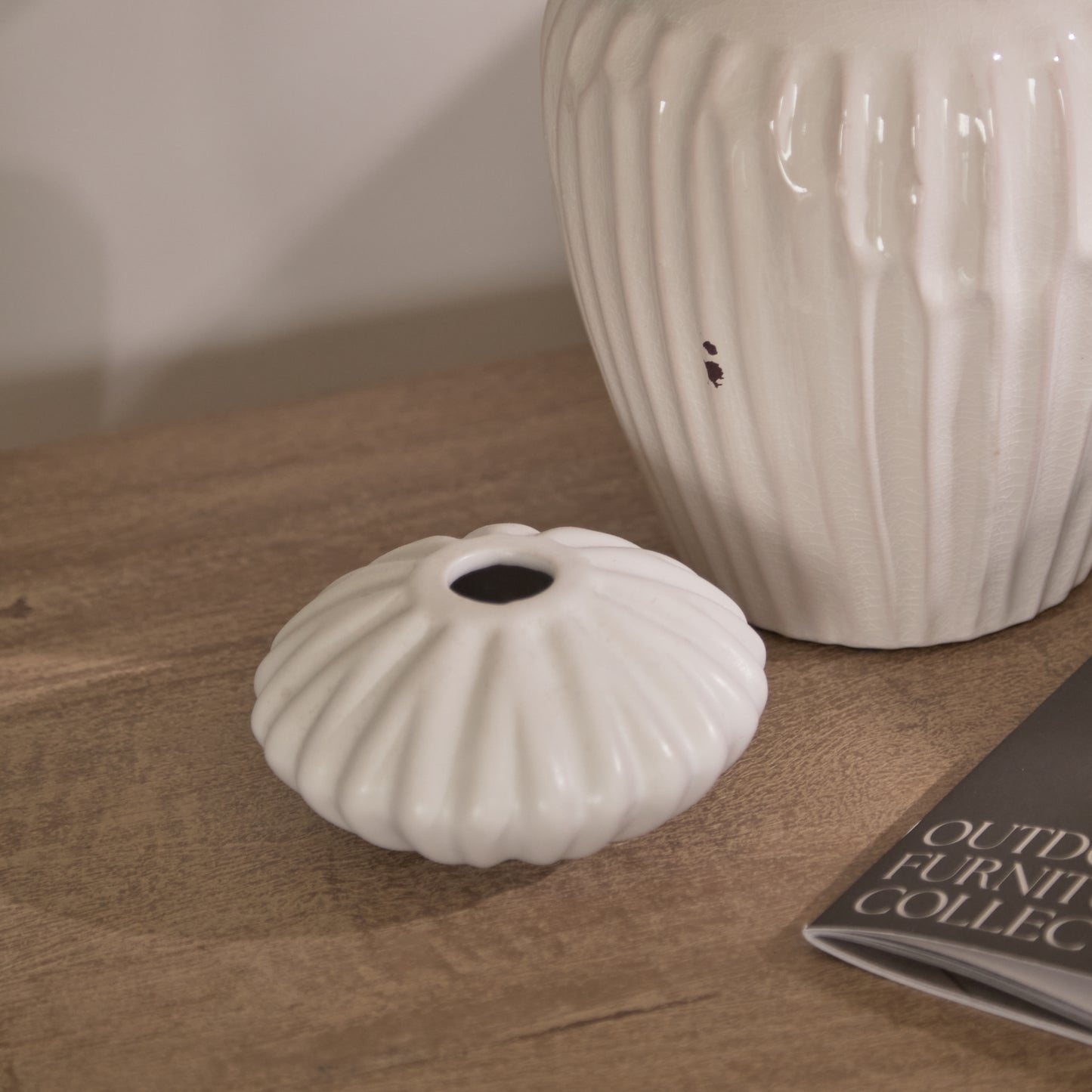 Nevaeh Side Table - Chalked Mango Wood - Laura James