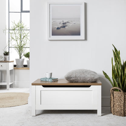 Bampton Blanket Box - White