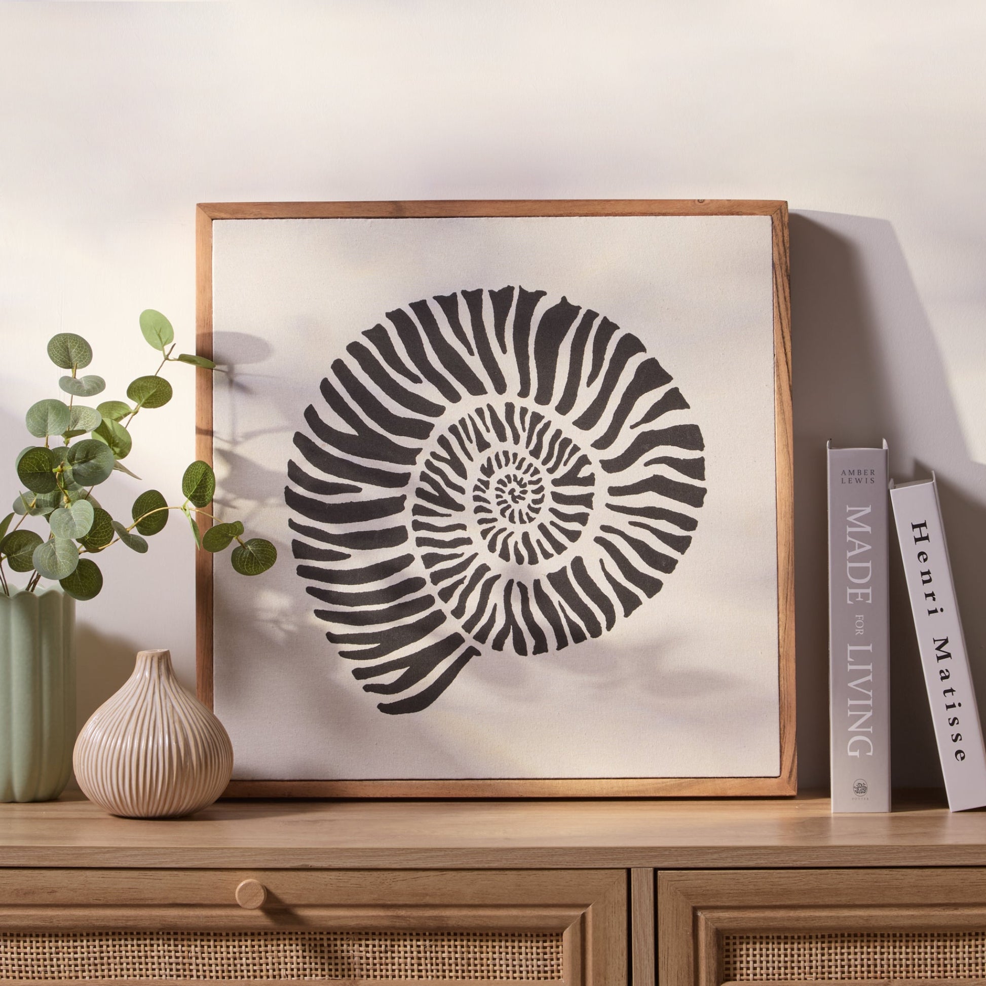 Newlyn 45x45cm Wall Art  - Shell I - Laura James 