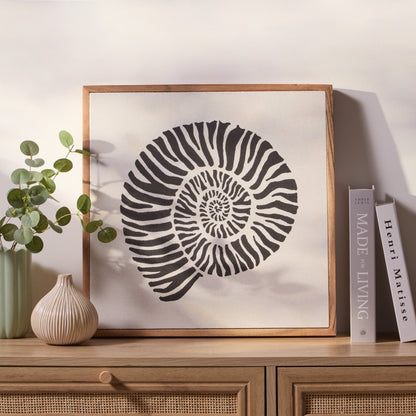 Newlyn 45x45cm Wall Art  - Shell I - Laura James 