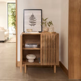 Nia 2 Door Small Sideboard - Seasoned Oak - Laura James