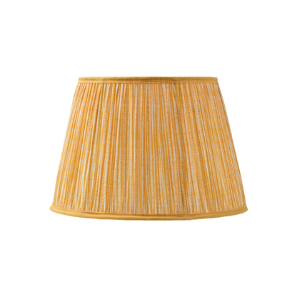 Nimana 16cm Gathered Lamp Shade - Amber Yellow Stripe