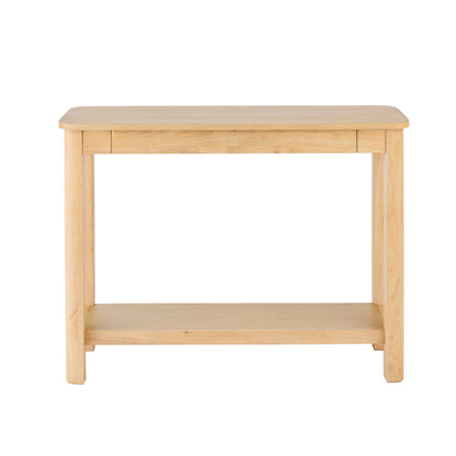 Noah Whitewash Oak 1 Drawer Console Table - Laura James