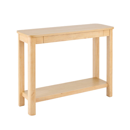 Noah Whitewash Oak 1 Drawer Console Table - Laura James