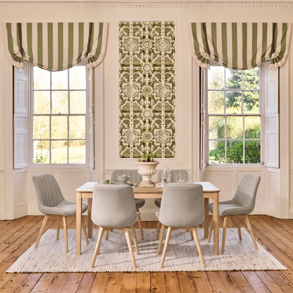 Noah Whitewash Oak Extending Dining Table Set - 6 Seater - Bella Soft Beige Dining Chairs - Whitewash Legs - Laura James