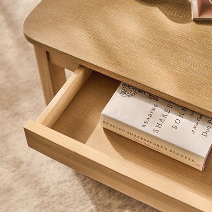 Noah Whitewash Oak Rectangular Coffee Table - Laura James