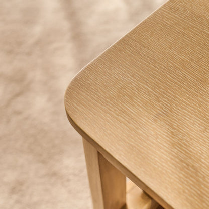 Noah Whitewash Oak Rectangular Coffee Table - Laura James