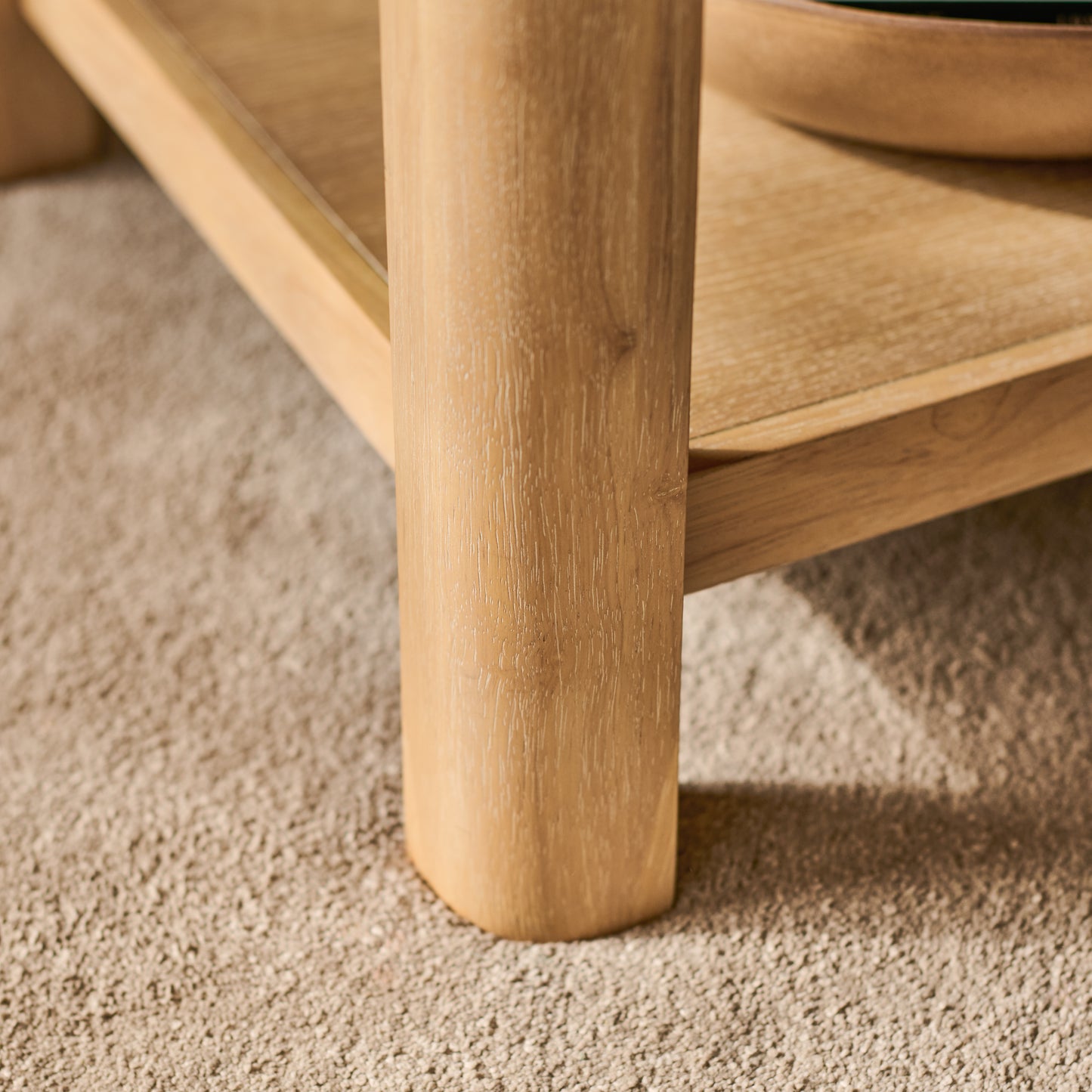 Noah Whitewash Oak Rectangular Coffee Table - Laura James