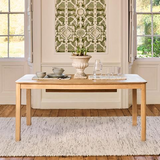 Noah Whitewash Oak 8 Seater Extending Dining Table