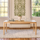 Noah Whitewash Oak 10 Seater Extending Dining Table