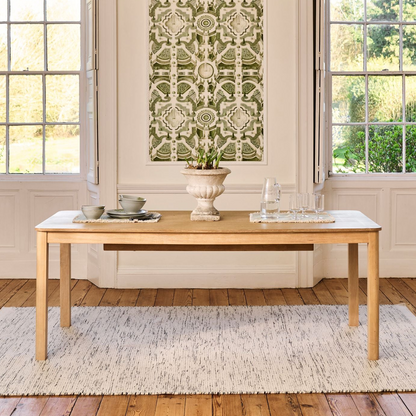 Noah Whitewash Oak 10 Seater Extending Dining Table
