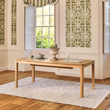 Noah Whitewash Oak 10 Seater Extending Dining Table