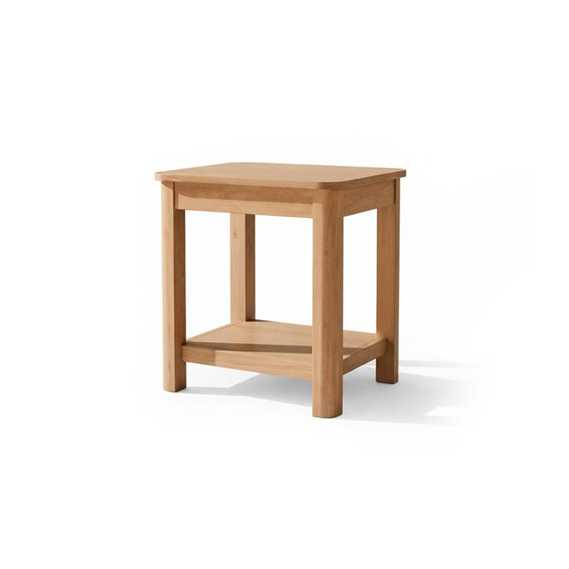 Noah Rectangular Side Table - Whitewash Oak