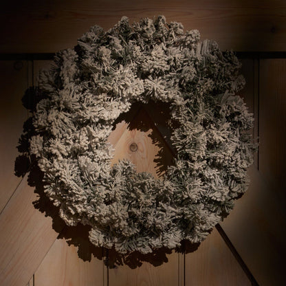 Norrbo 50cm Frosted Christmas Wreath - Laura James 