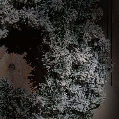Norrbo 50cm Frosted Christmas Wreath - Laura James 