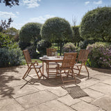 Oakley 4 Seater Wooden Extendable Garden Dining Set - Laura James
