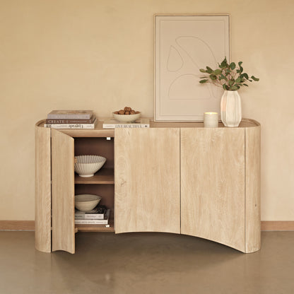 Octavia 3 Door Sideboard - Limewash