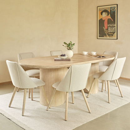Octavia 220cm Limewash Dining Table - Laura James 