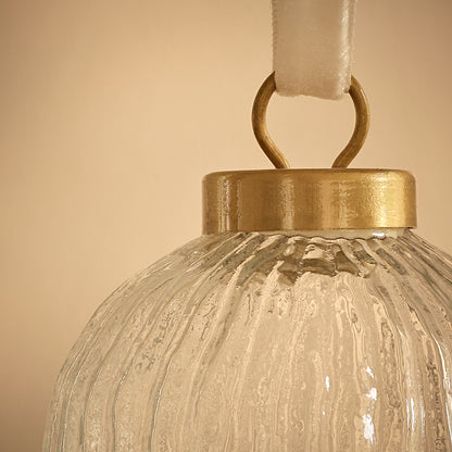 Orai 7cm Glass Baubles - Set of 3 - Clear - Laura James 