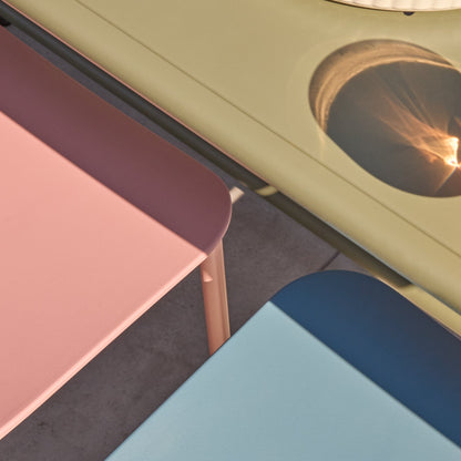 Wilder Metal 6 Seater Garden Table Set with Wren Garden Chairs - Laura James 