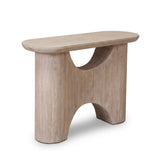 Octavia 110cm Oval Console Table - Limewash - Laura James 
