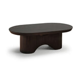 Octavia 120cm Oval Coffee Brown Mango Wood Coffee Table - Laura James 
