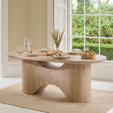 Octavia 220cm Limewash Dining Table