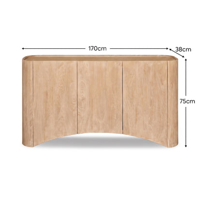 Octavia 3 Door Sideboard - Limewash