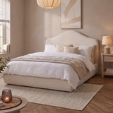 Odette Double Ottoman Bed - Ivory - Laura James 