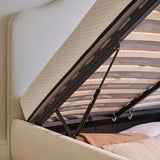 Odette Double Ottoman Bed - Ivory - Laura James 