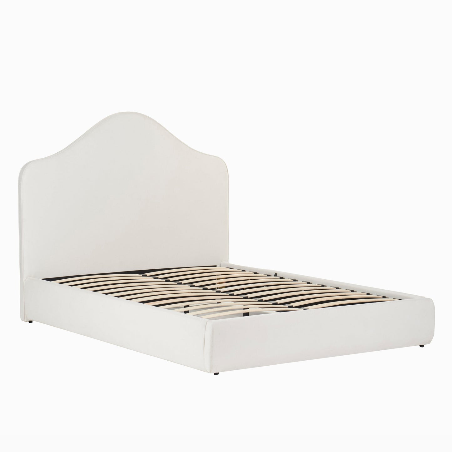 Odette Double Ottoman Bed - Ivory - Laura James 
