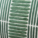 Odisha 45x45cm Striped Cushion Cover - Olive - Laura James 