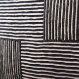 Odisha 45x45cm Striped Cushion Cover - Black - Laura James 