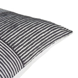 Odisha 45x45cm Striped Cushion Cover - Black - Laura James 
