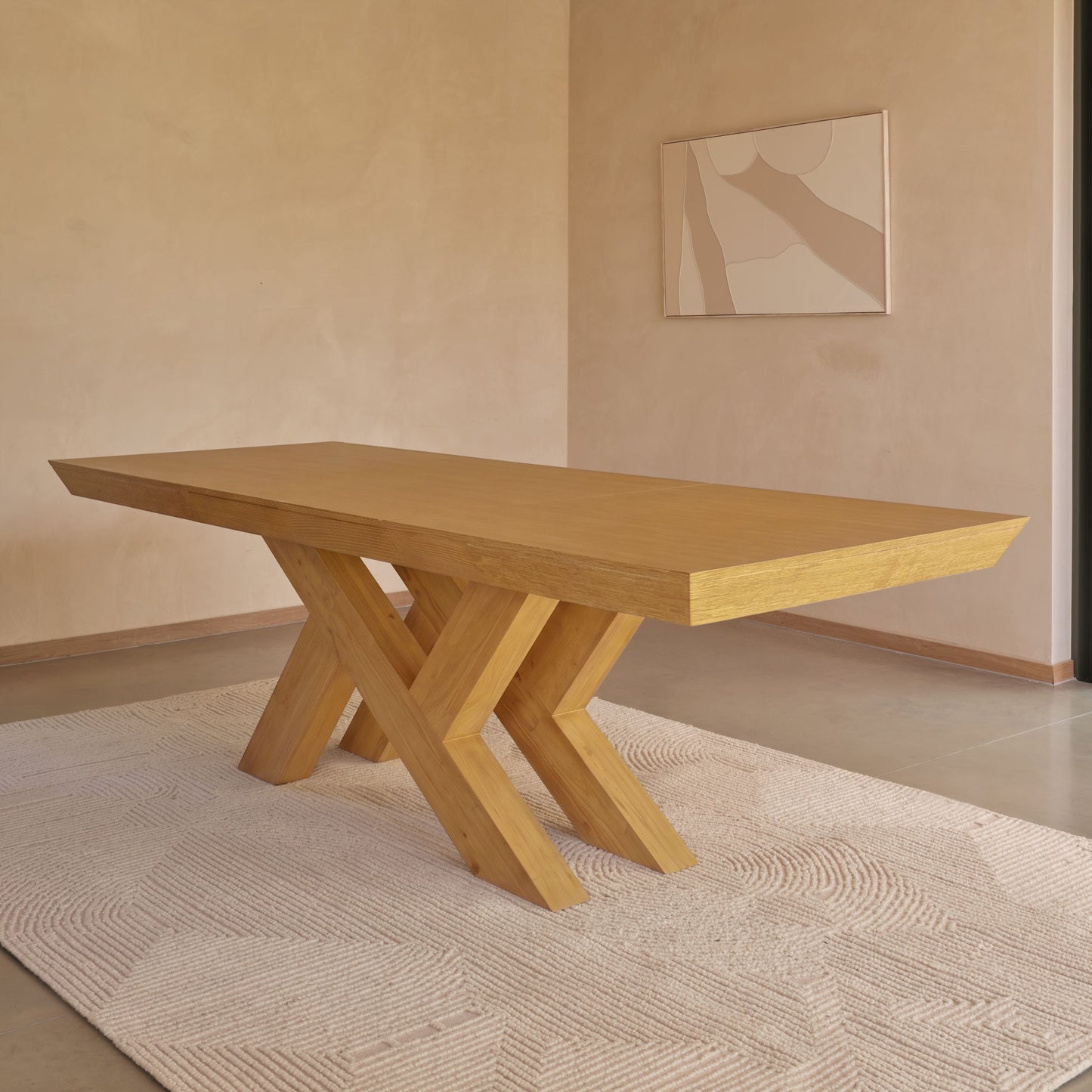 Olivia 160-240cm Pale Oak Dining Table - Laura James 